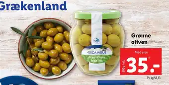 Lidl Grønne oliven tilbud
