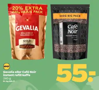 Netto Gevalia eller Café Noir instant refill kaffe tilbud