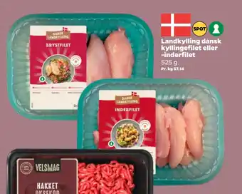Netto Landkylling dansk kyllingefilet eller -inderfilet tilbud
