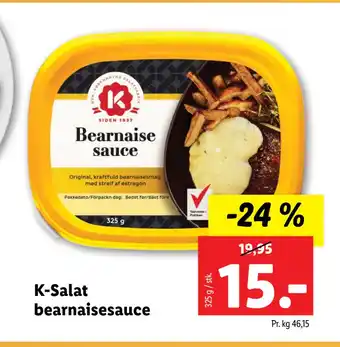 Lidl K-Salat bearnaisesauce tilbud