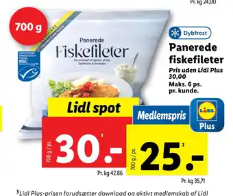 Panerede fiskefileter