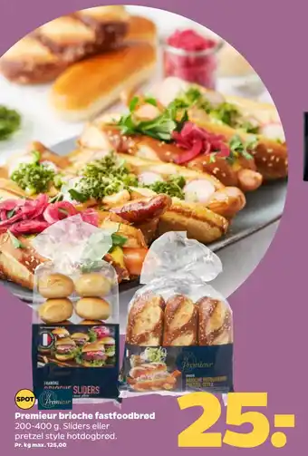 Netto Premieur brioche fastfoodbrød tilbud