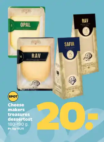 Cheese makers treasures dessertost