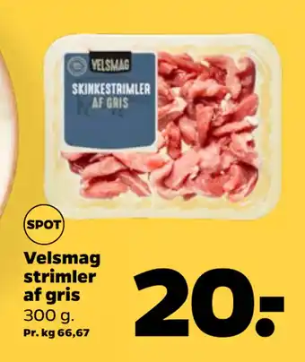 Netto Velsmag strimler af gris tilbud