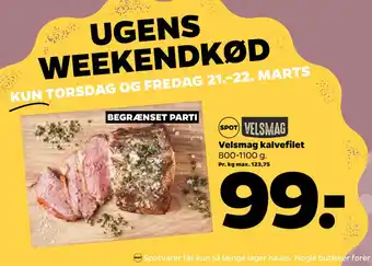 Netto Velsmag kalvefilet tilbud