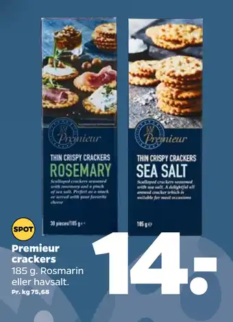 Netto Premieur crackers tilbud