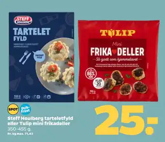 Netto Steff Houlberg tarteletfyld eller Tulip mini frikadeller tilbud