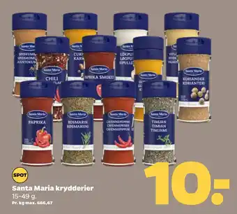 Netto Santa Maria krydderier tilbud