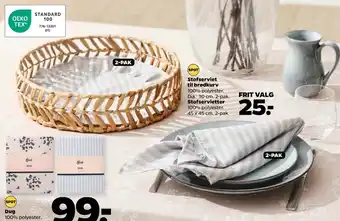 Netto Stofserviet til brødkurv tilbud