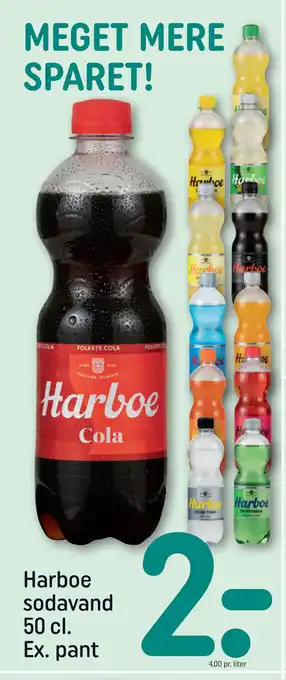 REMA 1000 Harboe sodavand 50 cl. Ex. pant tilbud