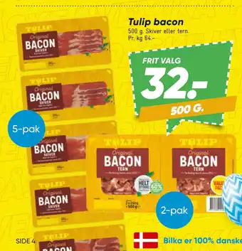 Bilka Tulip bacon tilbud