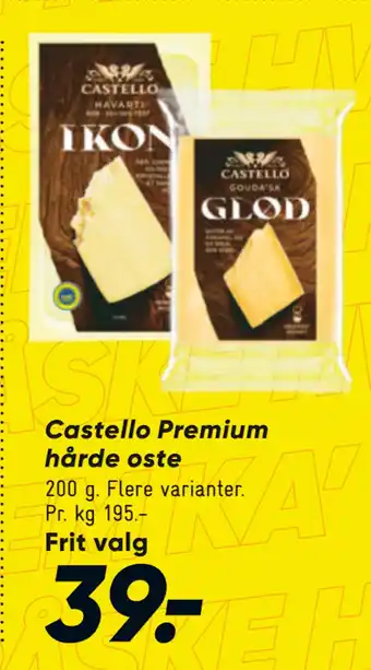 Bilka Castello Premium hårde oste tilbud