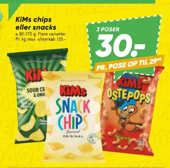 Bilka KiMs chips eller snacks tilbud