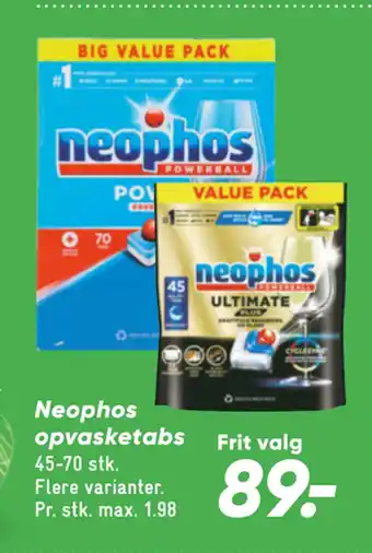 Bilka Neophos opvasketabs tilbud
