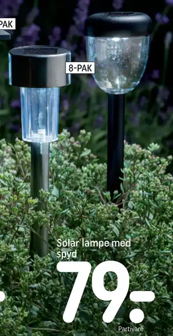 REMA 1000 Solar lampe med spyd tilbud