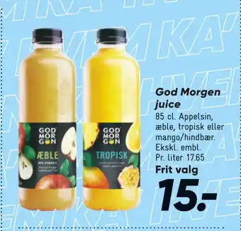 Bilka God Morgen juice tilbud
