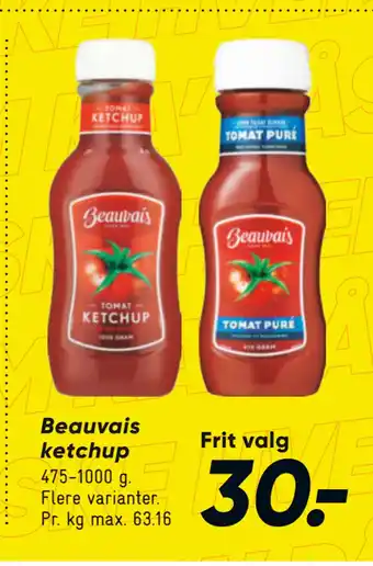 Bilka Beauvais ketchup tilbud
