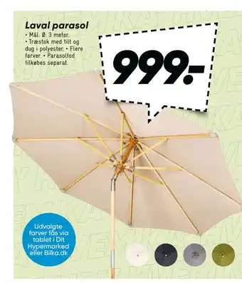 Bilka Laval parasol tilbud