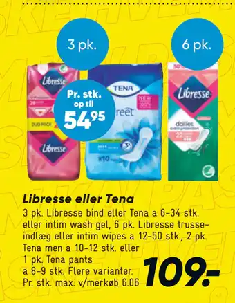 Bilka Libresse eller Tena tilbud