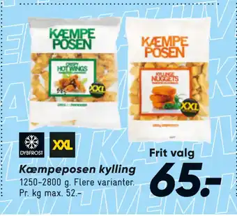Bilka Kæmpeposen kylling tilbud