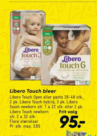 Bilka Libero Touch bleer tilbud