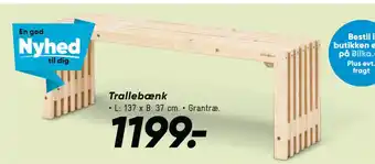 Bilka Trallebænk tilbud