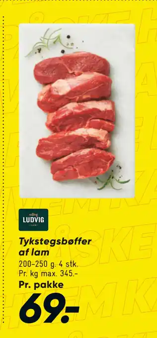 Bilka Tykstegsbøffer af lam tilbud