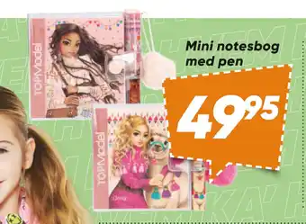 Bilka Mini notesbog med pen tilbud