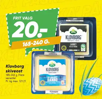 Bilka Klovborg skiveost tilbud