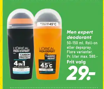 Bilka Men expert deodorant tilbud