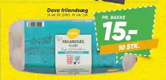 Bilka Dava frilandsæg tilbud