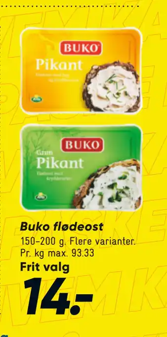 Bilka Buko flødeost tilbud