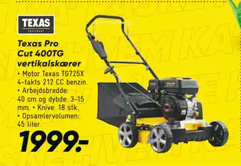 Bilka Texas Pro Cut 400TG vertikalskærer tilbud