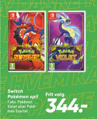 Bilka Switch Pokémon spil tilbud