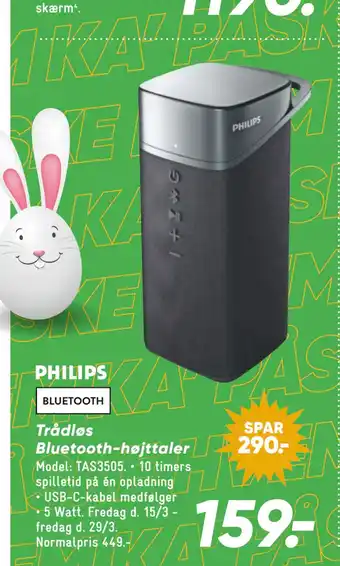 Bilka Trådløs Bluetooth-højttaler tilbud