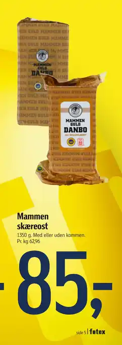 Føtex Mammen skæreost tilbud