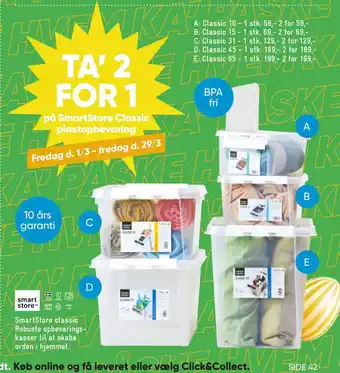 Bilka TA’ 2 FOR 1 på SmartStore Classic plastopbevaring tilbud