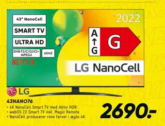 Bilka LG 43NANO76 tilbud