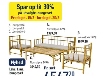 Føtex Loungestol tilbud