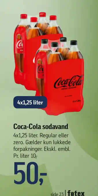 Føtex Coca-Cola sodavand tilbud