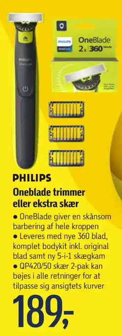 Føtex Oneblade trimmer eller ekstra skær tilbud