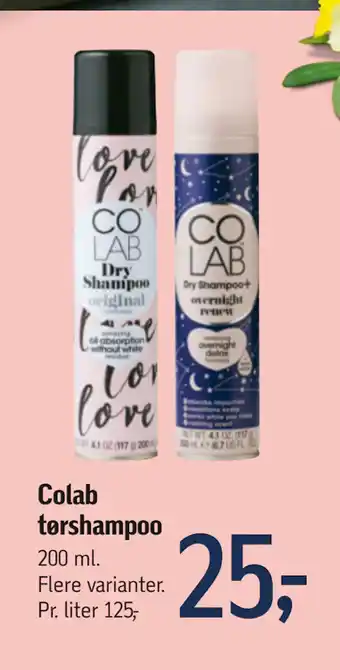 Føtex Colab tørshampoo tilbud