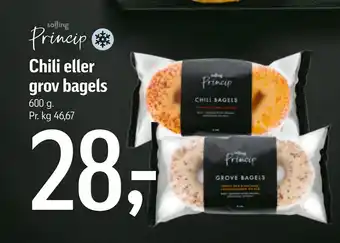 Føtex Chili eller grov bagels tilbud