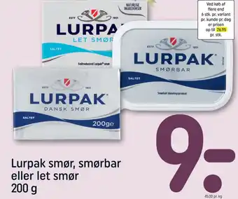 REMA 1000 Smør Let tilbud