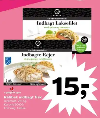 SuperBrugsen Indbagte Rejer med Asparges og Dildsauce tilbud
