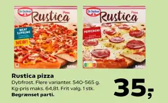 Kvickly Pepperoni Calabrese Pizza tilbud