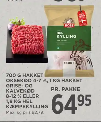 MENY Hakket kalv og grisekød 8-12% tilbud
