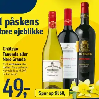 Føtex Italiensk Rødvin tilbud