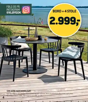 XL-BYG Havemøbelsæt tilbud
