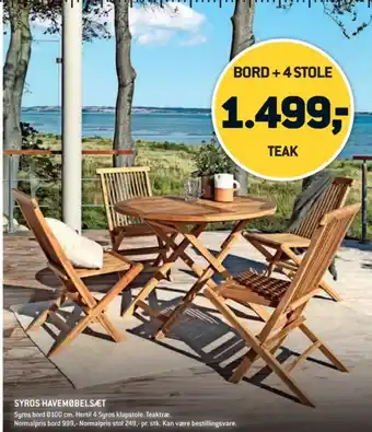 XL-BYG Havemøbelsæt tilbud